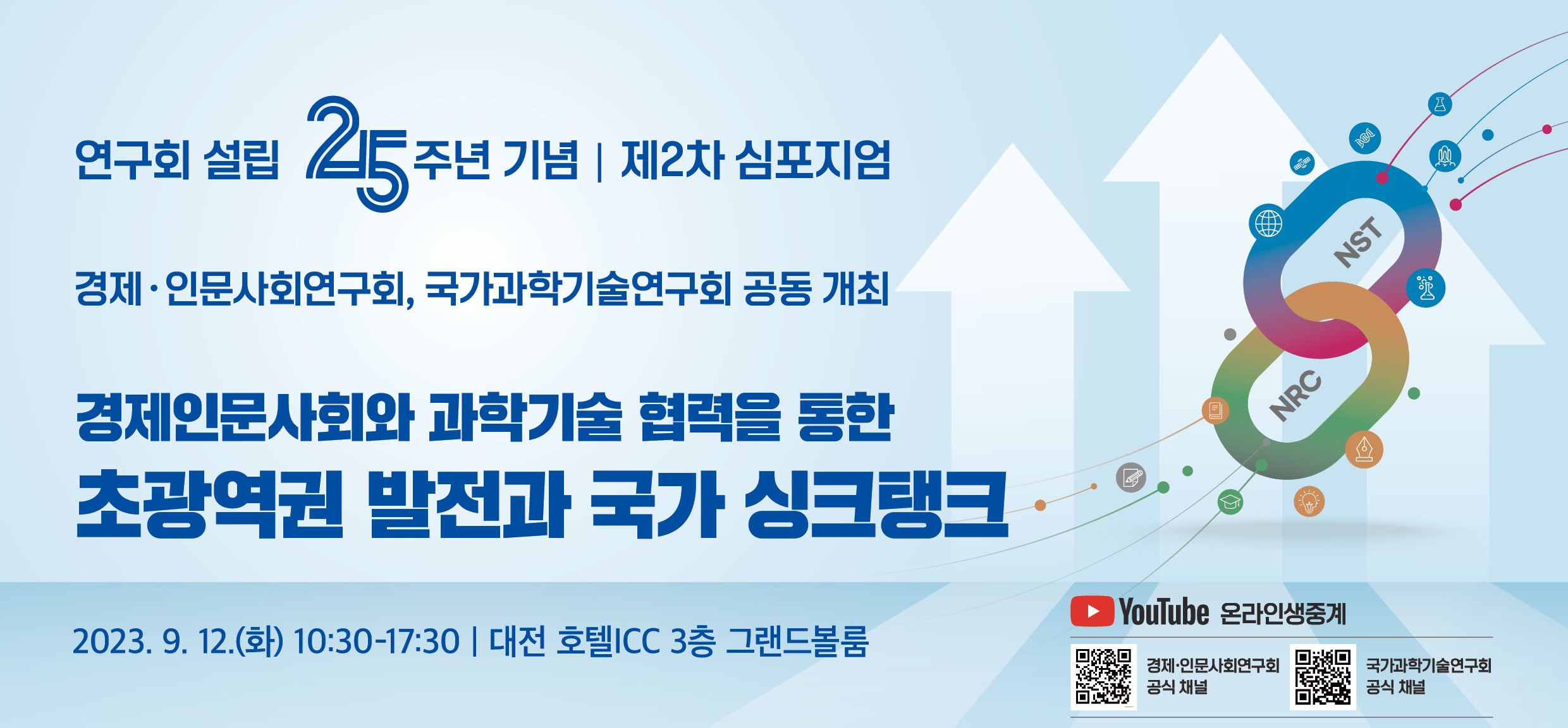 연구회 설립 25주년 기념 NRC·NST 공동 심포지엄(9.12.)