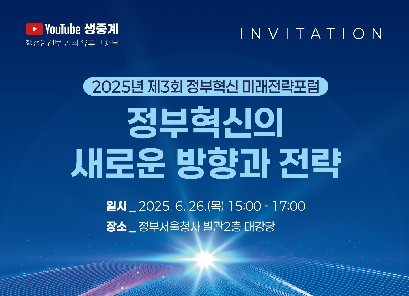 2025년 제3회 정부혁신 미래전략포럼(6.26.)